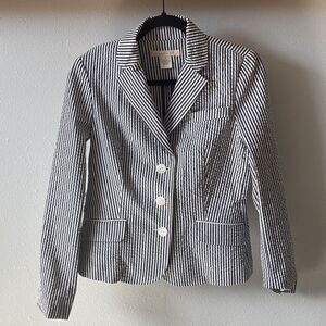WOMENS SANDRO PINSTRIPED JACKET SIZE SMALL
